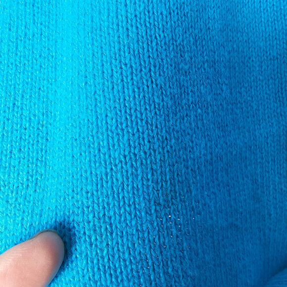 Jennifer Lauren 1X Blue Snowman Christmas Zip Sweater Embroidered Holiday - Picture 7 of 11